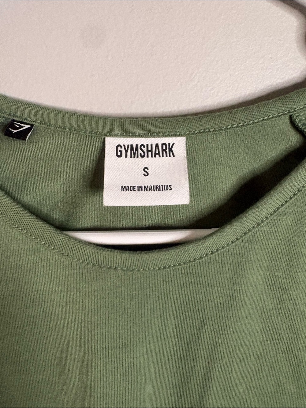 Gymshark Olive Green Long Sleeve Tie-Front Crop Top Small super soft - Picture 2 of 5